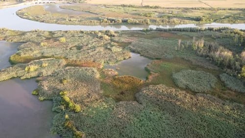 Aerial River and Lakes