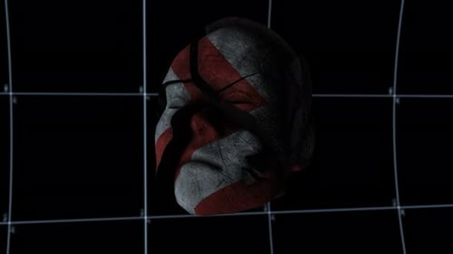 Grungy Mask Shattering and Reforming Animation