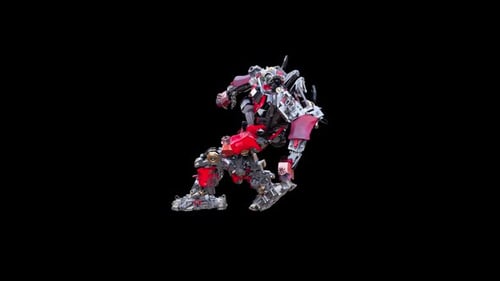 3D Futuristic Robot Performing Dance and Action Animation