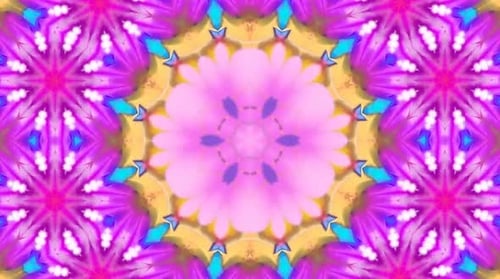 Vibrant Abstract Kaleidoscope Seamless Pattern Loop