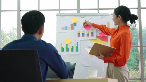 Business Presentation in Office Setting