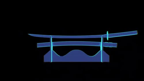 Special Katana Hologram Loop Rotation