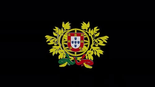 Armoiries du Portugal avec canal Alpha 4K