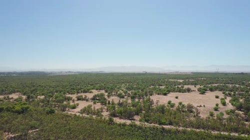 Vast Rural Landscape Aerial Shot