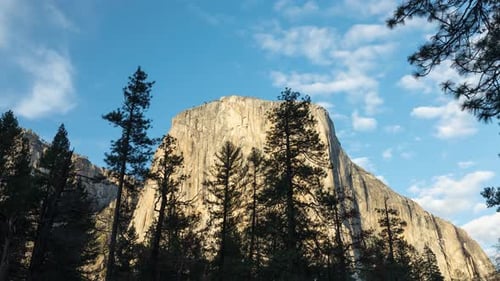 Time Lapse del paisaje Yosemite El Capitan