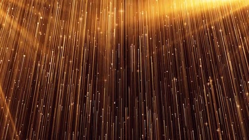 Elegant Golden Glittering Particles for Awards and Events