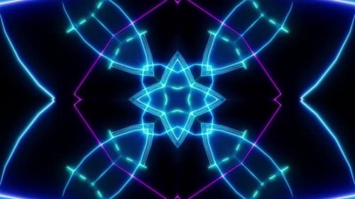 Retro Laser Beam VJ Light Loop 4K 03