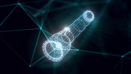 Flashlight Hologram Close Up Hd