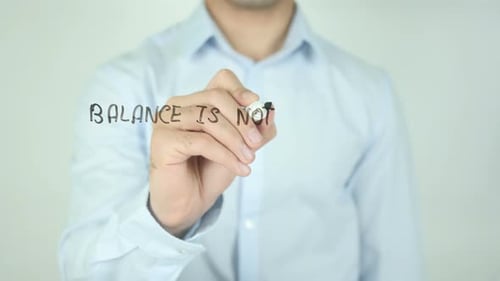 Balance ist nicht etwas, das man findet, es ist etwas, das man kreiert