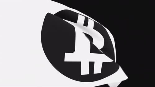Waving Bitcoin Logo Animation for Digital Finance