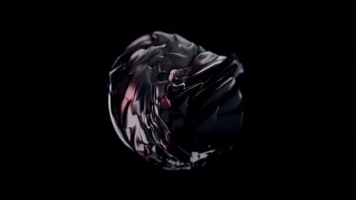 Abstract Organic Morphing Sphere Animation