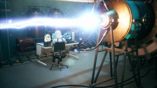 Futuristic Sci-Fi Fusion Reactor