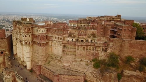 Mehrangarh Fort in Jodhpur, Rajasthan, India.