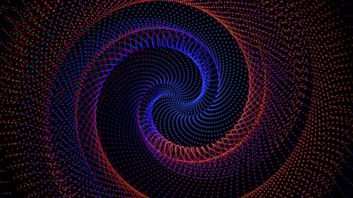 spiral red blue Particle