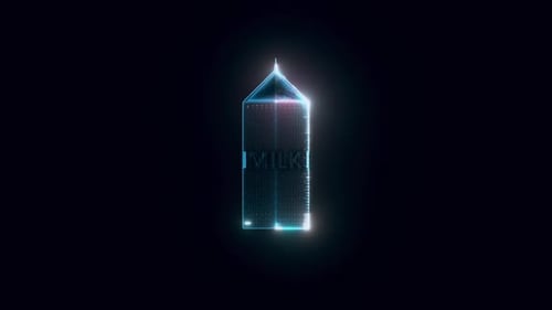 Paper Milk Box Hologram Hd