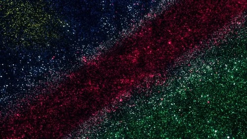 Abstract Shimmering Colorful Particles Background Loop Animation