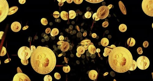 Recycling looped flight between golden coins