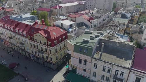 Aerial view of buildings