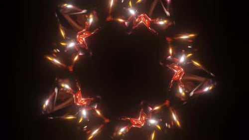 Abstrait Coloré Trippy Motif Animation Visual 3D Seamless Mandala Spirituel avec Géométrie Sacrée