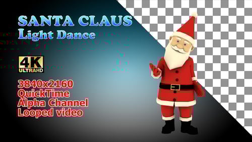 Animated Dancing Santa Claus Character for Christmas Celebrations