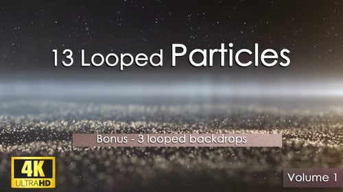 4K Looped Particle Overlays with Bokeh and Light Effects
