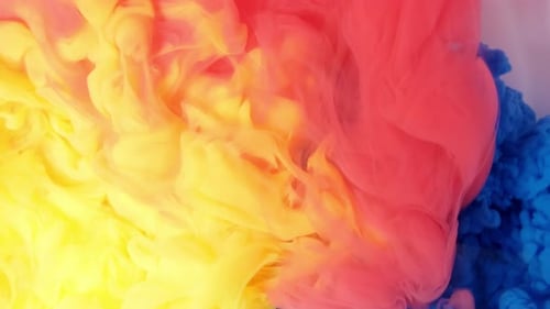 Colorful Ink Blending in Water