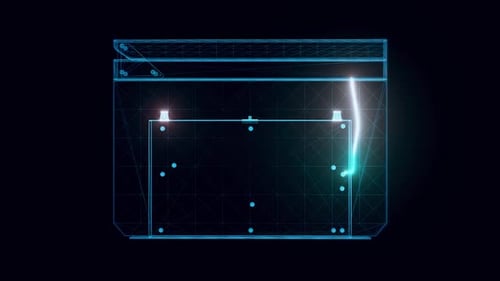 Movie Clapboard Hologram Rotating Hd
