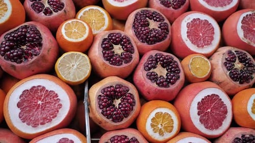 A Group of Citrus Fruits on the Streets of Turkey