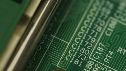 Microchip Closeup Computer Processor Motherboard