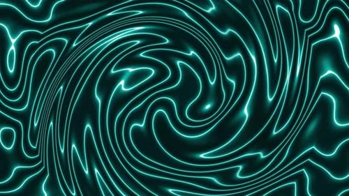 Abstract Swirling Neon Lines Background Animation