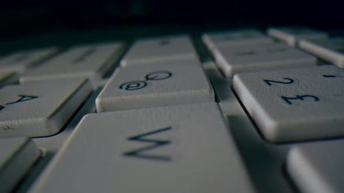 Close Up of Computer Keyboard Keys