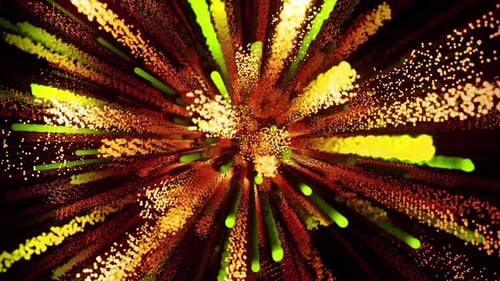 Abstract Neon Particle Stream Loop Background