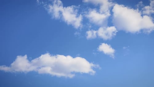 Beautiful clouds against blue sky, time lapse.