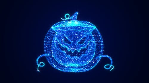 Halloween-Kürbis-Hologramm