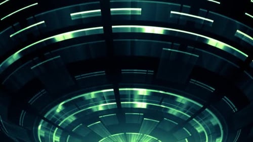 Elegant Tech Circles Grün V02