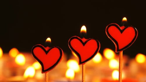 Heart Shape Of Candle Light 1