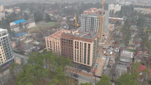 Modern Apartment House Construction