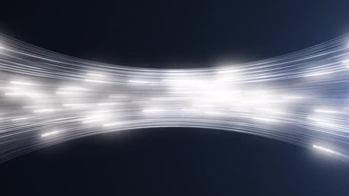 Data Transfer Over Fiber Optic Cables Internet Transmission Concept - 1080p