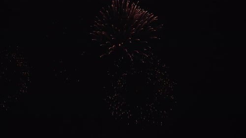 Festive Fireworks in the City