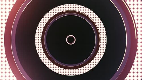 Dynamic Abstract Concentric Circles Reveal Animation