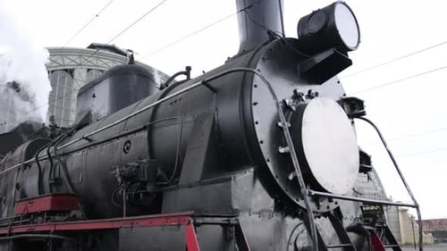 Vintage Steam Train Locomotive Locomotive Wheels