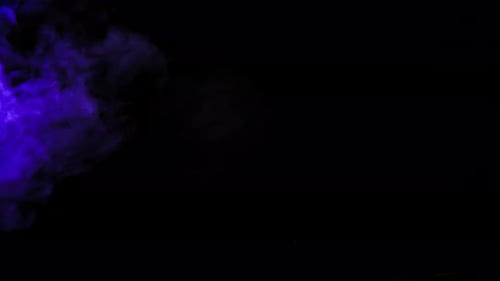 Abstract Smoke Clouds Billowing Across a Dark Background