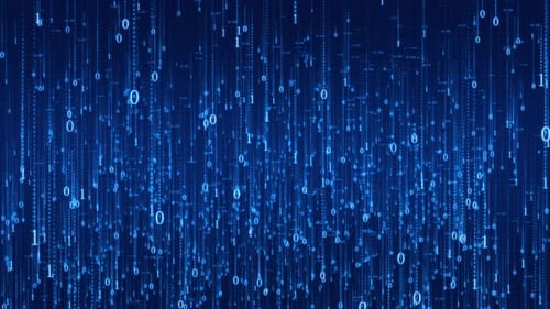 Flux d'informations binaires informatiques Contexte de la technologie de matrice de flux de données