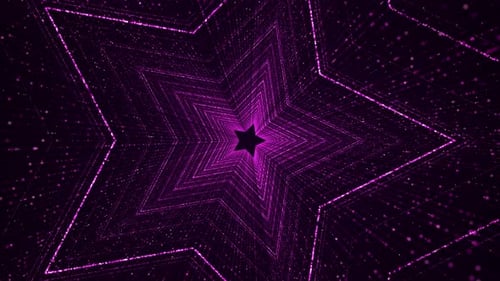 Rotated Glamour Lila Rosa Sternpartikelform Hintergrund 4K
