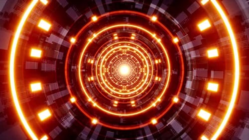 Orange Light Mechanic Tunnel