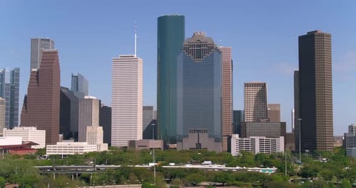 Scenic Skyline of Houston Texas Cityscape