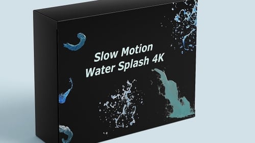 Realistic Slow Motion Water Splashes Liquid Element Transparent Background