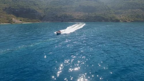 Speedboat in Albania