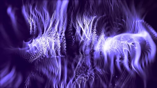 Creative Particle Waves On Background