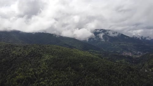 Mountains Full Of Forest, Aerial View